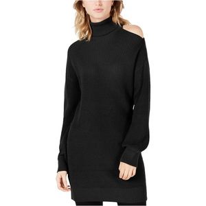 Bar III Cold-Shoulder Sweater Tunic (XXS)